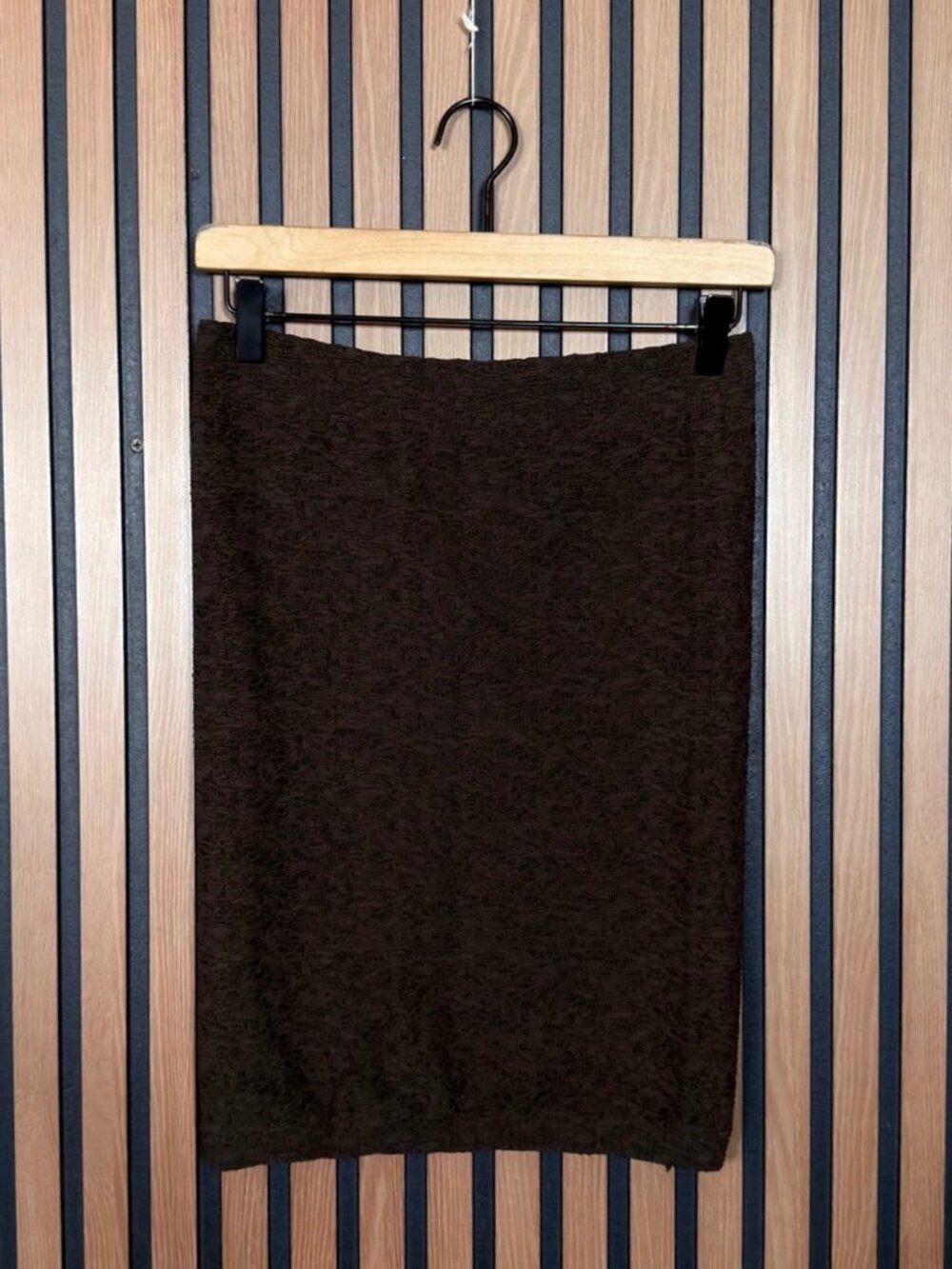 New BCBGeneration Skirt M / L Womens Brown Licorice Pencil Stretch Mini